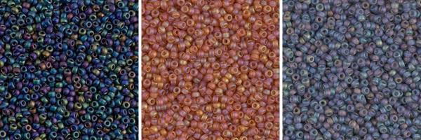 Frosted Rainbow seed beads